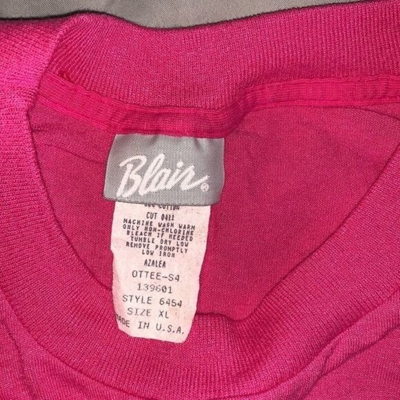 Blair Women's  XL Pink Short Sleeve Crewneck Sweatshirt - Picture 3 of 5